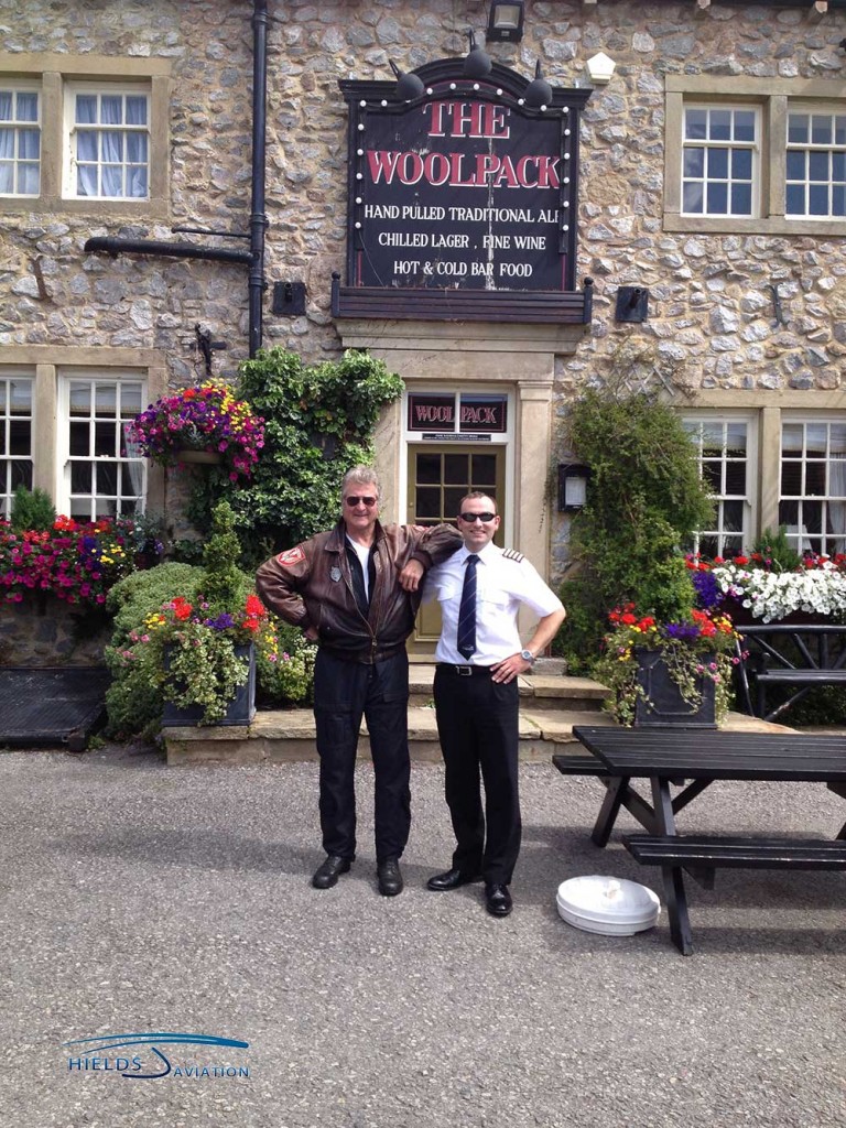 It's a famous Yorkshire pub, but no time for a pint!